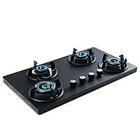 Carnival Plus Brass Burner Matt Finish Super Slim Tablet Hob 3 Burner Auto Ignition